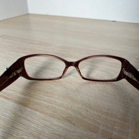 Bvlgari 466-B 822 Eyeglasses RARE! Purple Pink Flower Rhinestone 54-15-135 - Picture 8 of 9